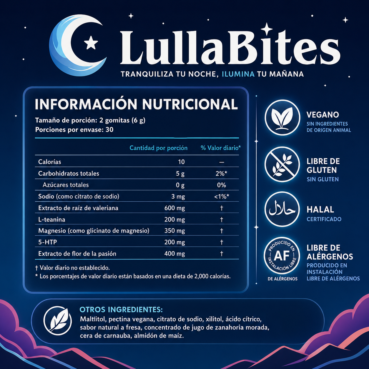 Gummies naturales LullaBites